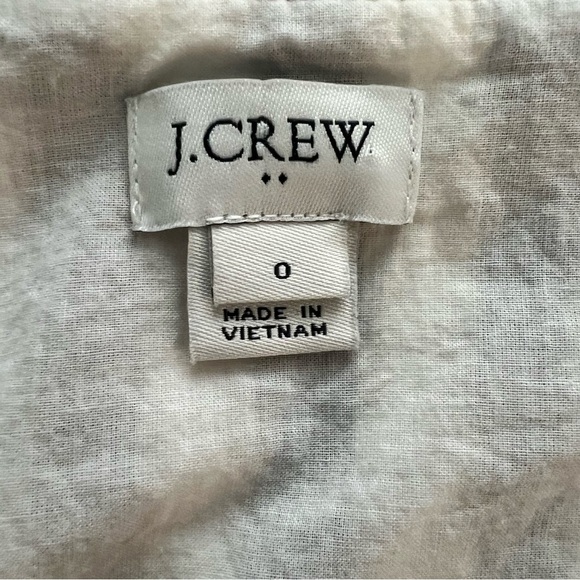 J. Crew Linen Blend Button Front Dress Nautical Old Money Country Club Size‎ 0 - Picture 8 of 11